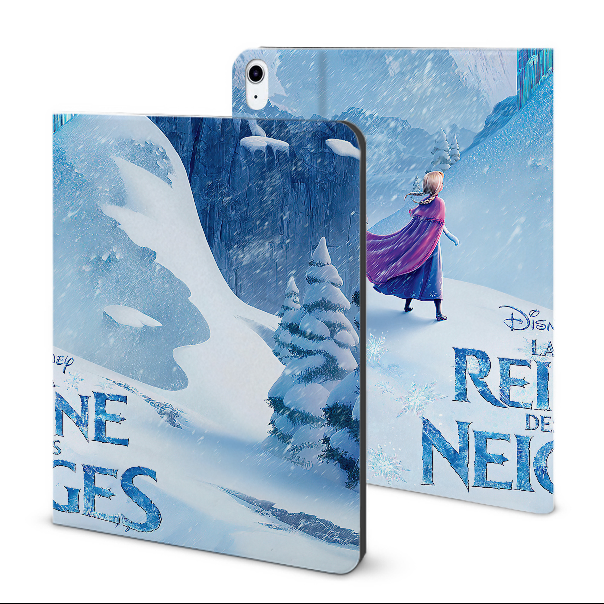 （画像用） アナと雪の女王 アンナ エルサ Frozen Anna Elsa IPad ケース ブック型 PUレザー TPU 耐衝撃 軽量 薄型 ペン収納なし 全面保護 IPad 各モデル対応